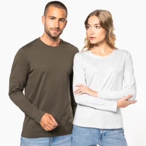 Herren Langarm-T-Shirt Rundhalsausschnitt